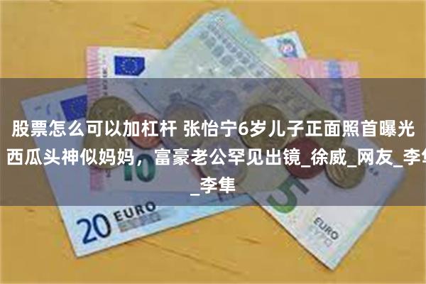 股票怎么可以加杠杆 张怡宁6岁儿子正面照首曝光！西瓜头神似妈妈，富豪老公罕见出镜_徐威_网友_李隼